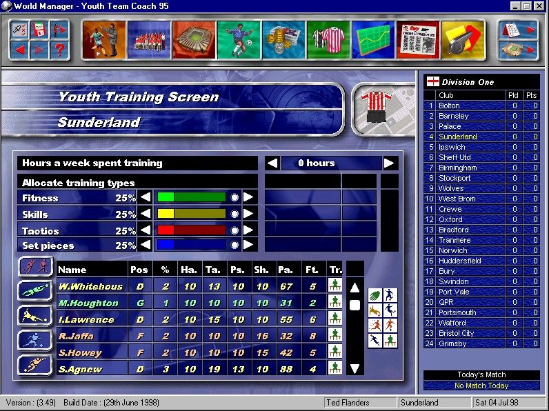 Football World Manager 2000 Screenshot (Ubisoft Fall-Winter 1999 Press Kit)