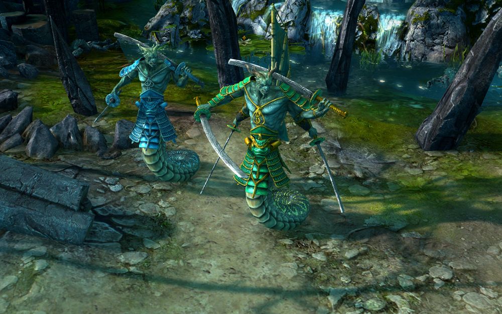 Might & Magic: Heroes VI Screenshot (Ubisoft > <a href="http://might-and-magic.ubi.com/heroes-6/en-GB/game/creatures/index.aspx">Creatures: Sanctuary</a>): MMH6 SANCTUARY 06 Kenshi in game
