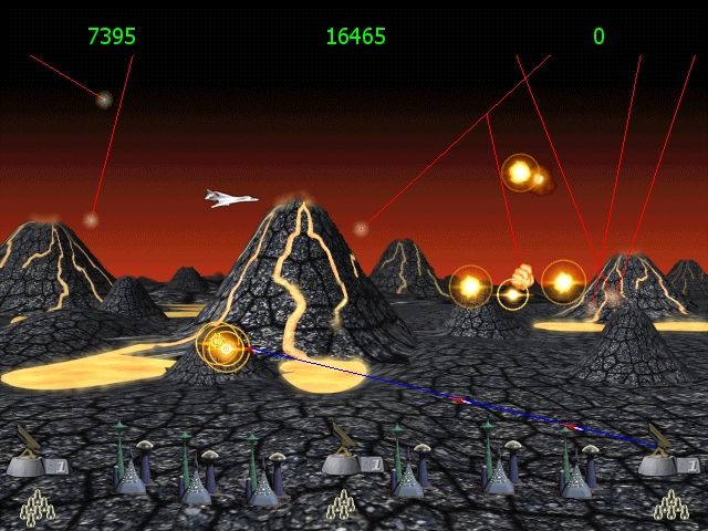 Missile Command Screenshot (Hasbro ECTS 1999 Press CD)