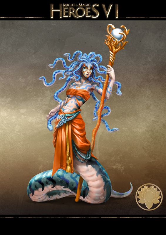 Might & Magic: Heroes VI Other (Ubisoft > <a href="http://might-and-magic.ubi.com/heroes-6/en-GB/game/creatures/index.aspx">Creatures: Sanctuary</a>): MMH6 SANCTUARY 02 Coral Priestess