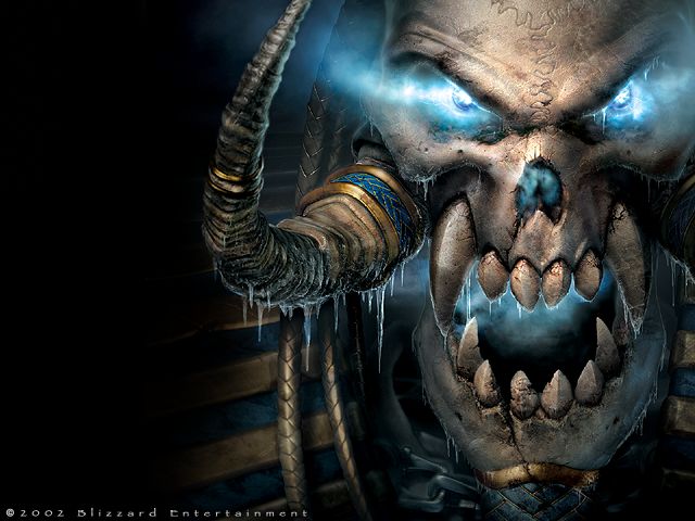 WarCraft III: Reign of Chaos Wallpaper (Blizzard Entertainment website, 2002): Undead Box Art