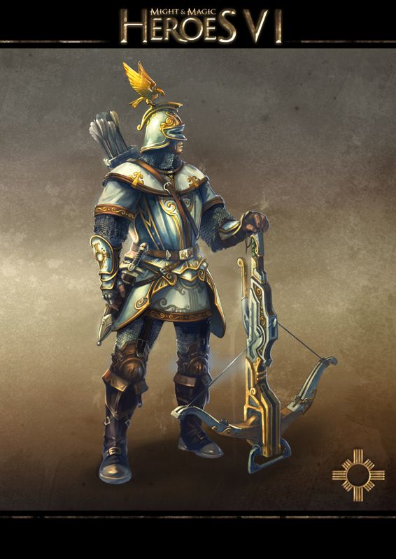 Might & Magic: Heroes VI Concept Art (Ubisoft > <a href="http://might-and-magic.ubi.com/heroes-6/en-GB/game/creatures/index.aspx">Creatures: Haven</a>): Upgrade: Marksman From the official fan kits