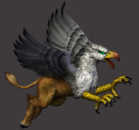 Heroes of Might and Magic III: The Restoration of Erathia Render (Official Press Kit - Concept Art and Sprite Renders): Royal Griffin