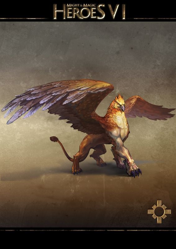 Might & Magic: Heroes VI Concept Art (Ubisoft > <a href="http://might-and-magic.ubi.com/heroes-6/en-GB/game/creatures/index.aspx">Creatures: Haven</a>): Griffin From the official fan kits