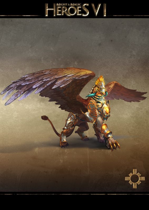 Might & Magic: Heroes VI Concept Art (Ubisoft > <a href="http://might-and-magic.ubi.com/heroes-6/en-GB/game/creatures/index.aspx">Creatures: Haven</a>): Upgrade: Imperial Griffin From the official fan kits