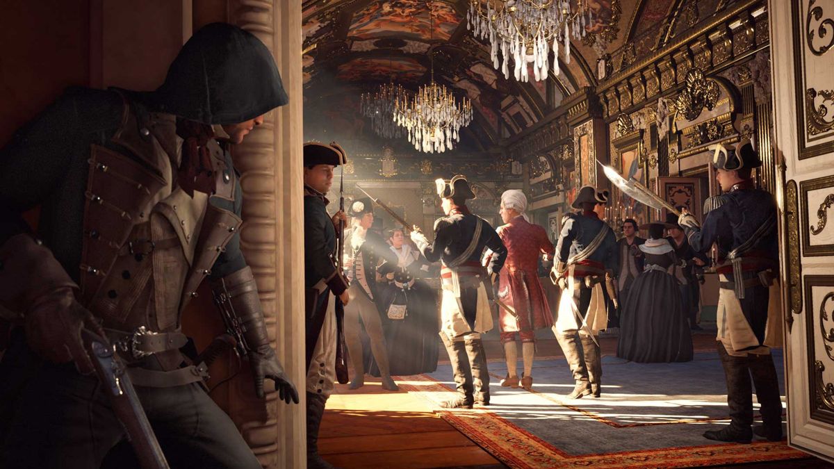 Assassin's Creed: Unity Screenshot (ubisoft.com, official website of Ubisoft): Infiltrating the palace.