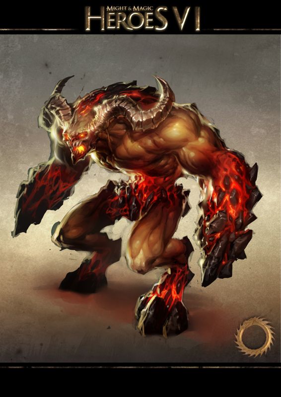Might & Magic: Heroes VI Concept Art (Ubisoft > <a href="http://might-and-magic.ubi.com/heroes-6/en-GB/game/creatures/index.aspx">Creatures: Inferno</a>): Juggernaut From the official fan kits