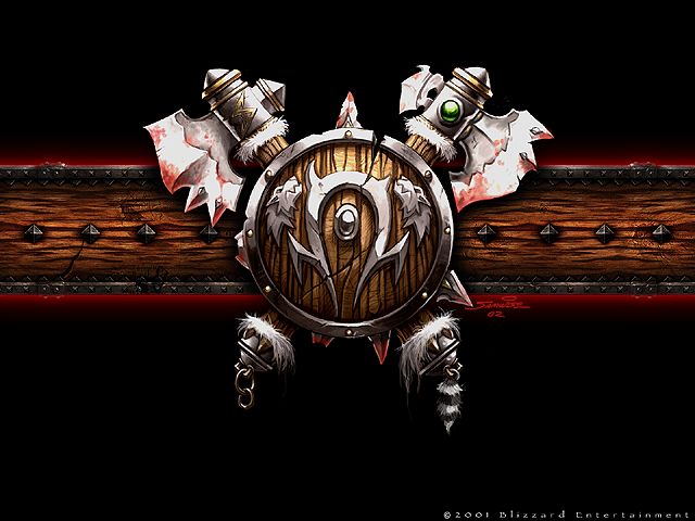 WarCraft III: Reign of Chaos Wallpaper (Blizzard Entertainment website, 2002): Orc Shield