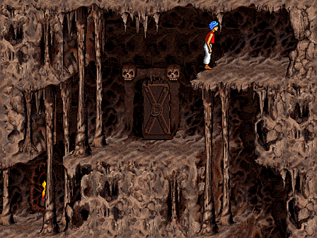 Prince of Persia CD Collection Screenshot (Brøderbund Software website, 1997): Level 3 The cavern