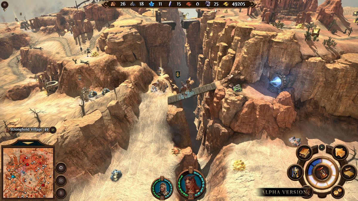Might & Magic: Heroes VII Screenshot (Ubisoft: Screenshots): Stronghold Screenshots: Adventure Map downloaded from here