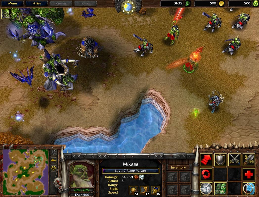 WarCraft III: Reign of Chaos Screenshot (Blizzard Entertainment website, 2001): "Orchish Trickery"