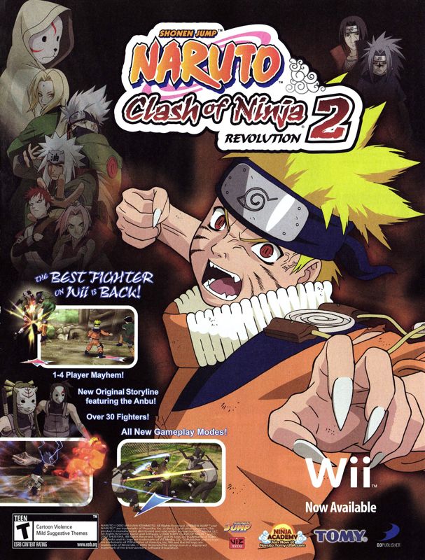 Naruto Clash Of Ninja Revolution Official Promotional Image Mobygames