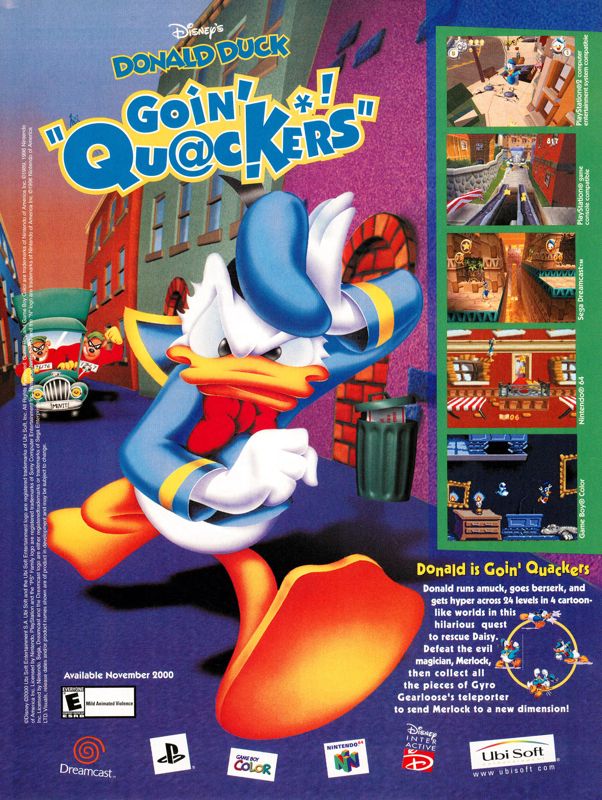 Disney's Donald Duck: Goin' Quackers official promotional image 