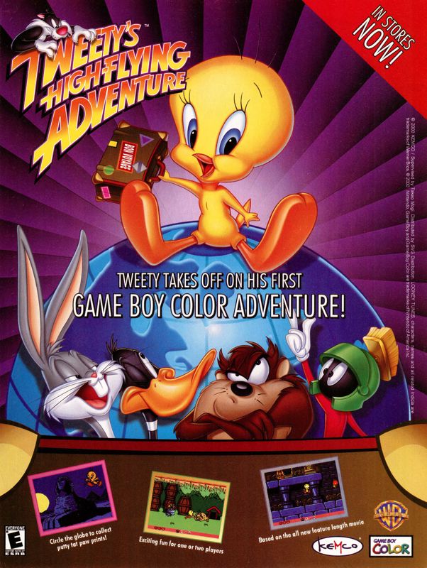 Tweety's High-Flying Adventure Magazine Advertisement (Magazine Advertisements): Nintendo Power #140 (January 2001), page 67