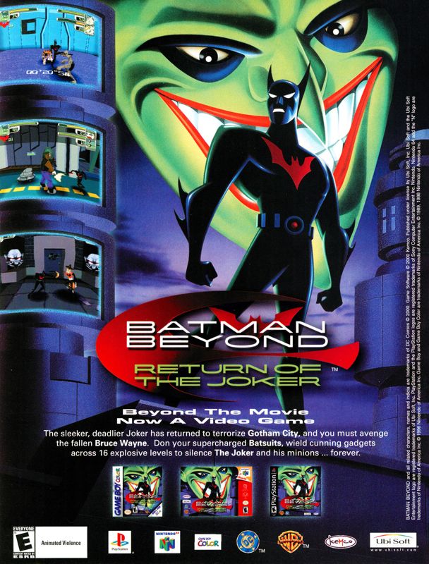 Batman Beyond: Return of the Joker Magazine Advertisement (Magazine Advertisements): Nintendo Power #140 (January 2001)