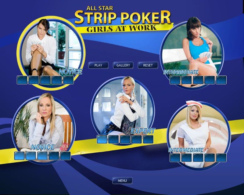 All Star Strip Poker: Girls at Work Screenshot (Official website)