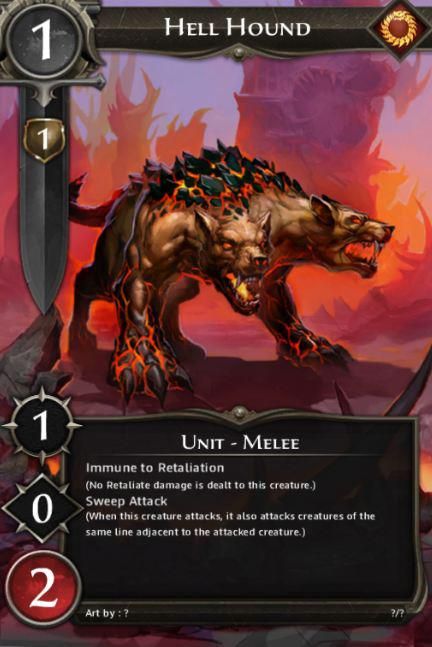 Might & Magic: Duel of Champions Other (Cards): Inferno: Hell Hound downloaded from the official facebook page, in Timeline Photos