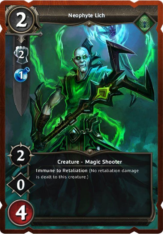 Might & Magic: Duel of Champions Other (Cards): Necropolis: Neophyte Lich downloaded from the official facebook page, in Timeline Photos