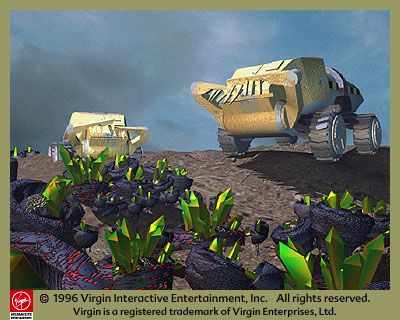 Command & Conquer Render (Virgin Interactive Entertainment website, 1997): Tiberium Harvesters