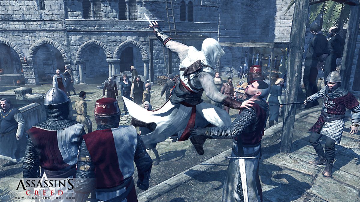 Assassin's Creed Screenshot (Assassin's Creed Webkit): Assassination Jump (PS3)