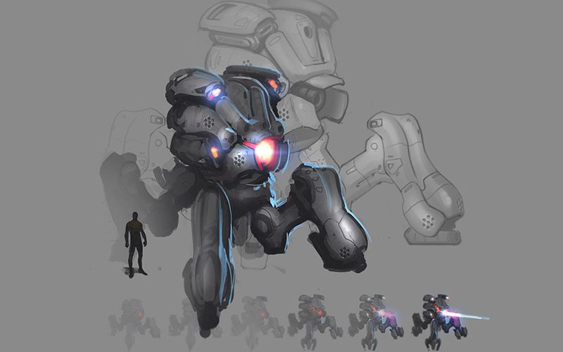 Earthrise Concept Art (Official website concept art): Robots