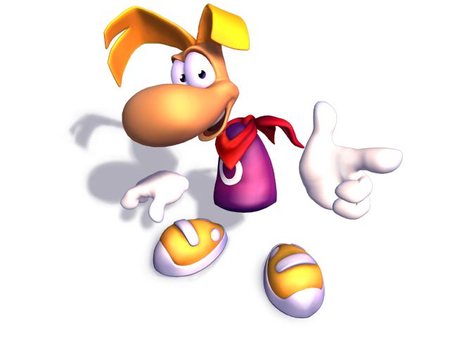 Rayman 2: The Great Escape Render (Official Press Kit - Screenshots & Various Artwork (PC)): Ray Posing Yeah