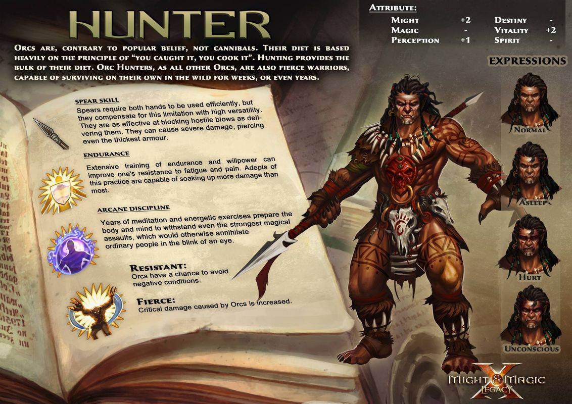 Might & Magic X: Legacy Other (Facebook (timeline photos)): Hunter