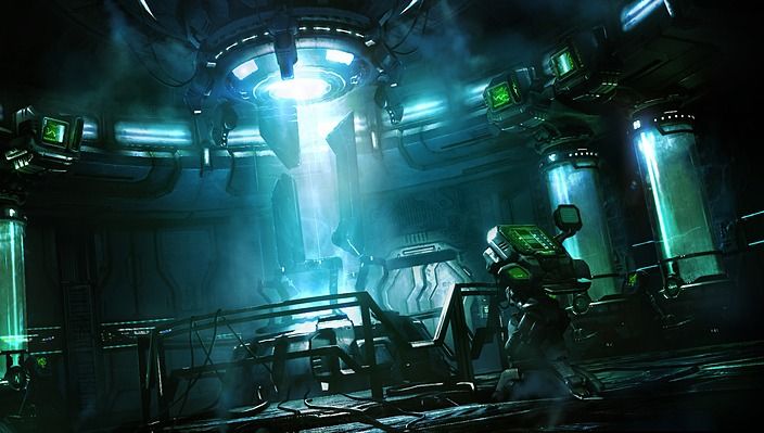 StarCraft II: Wings of Liberty Concept Art (Battle.net > artwork: loading screens): Hyperion lab