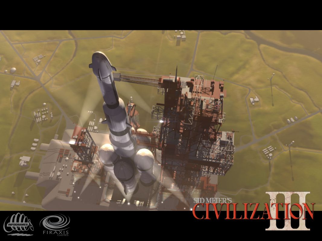 Sid Meier's Civilization III Wallpaper (Firaxis games Civilization III website (archived): desktop themes): launch 1