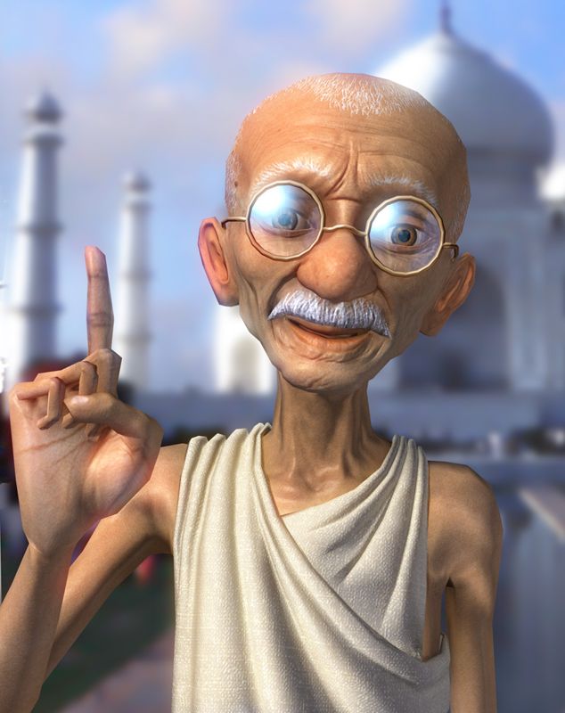 Sid Meier's Civilization IV Render (Fansite kit: leaderheads): Gandhi