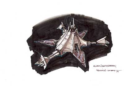 Star Trek: Armada Concept Art (Klingon stations): Klingon sensor array