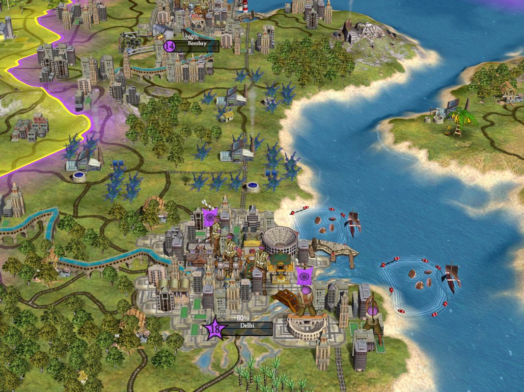 Sid Meier's Civilization IV Screenshot (Fansite kit: screenshots): Delhi Modern