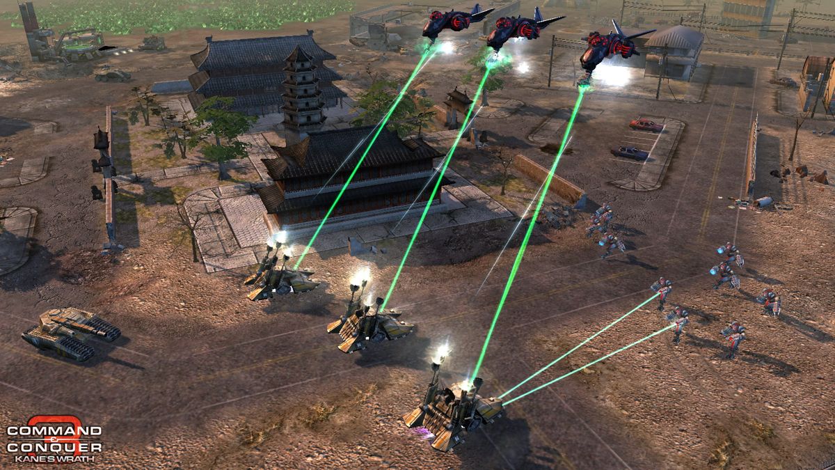 Command & Conquer 3: Kane's Wrath Screenshot (Electronic Arts UK Press Extranet, 2007-12-07): China - air battle