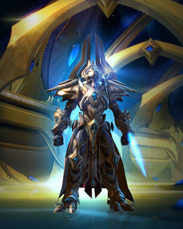 StarCraft II: Legacy of the Void Render (Blizzard Press Center > BlizzCon 2014 Legacy of the Void press kit): Artanis in: artwork > Legacy of the Void Character Art and Profiles