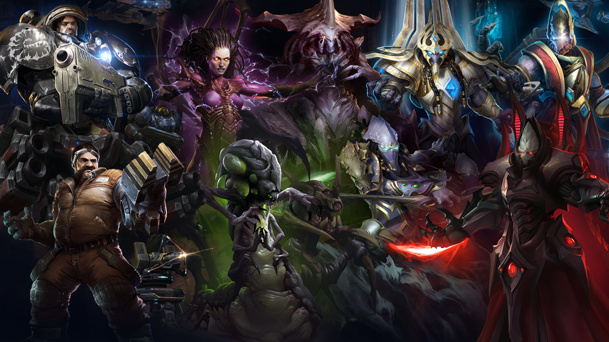 StarCraft II: Legacy of the Void Screenshot (Blizzard Press Center > Gamescom 2016 StarCraft II Press Kit): SCII CoopCommanderLineup TG v01-A in: screenshots > Alarak commander and coop mission screenshots