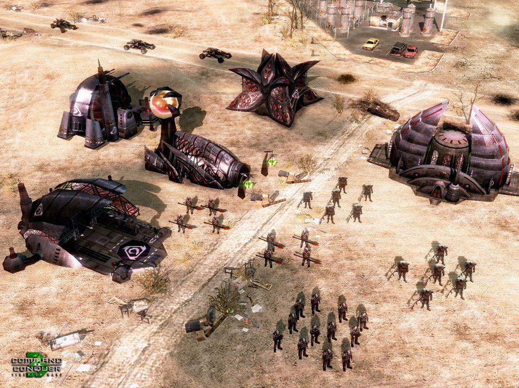Command & Conquer 3: Tiberium Wars Screenshot (Electronic Arts UK Press Extranet, 2006-08-24): Nod structures