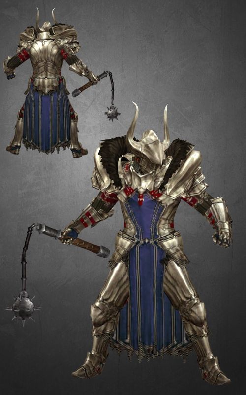 Diablo III: Reaper of Souls Concept Art (Blizzard Press Center > Reaper of Souls Launch Press Kit): Crusader Armor 207 in: Armor Sets