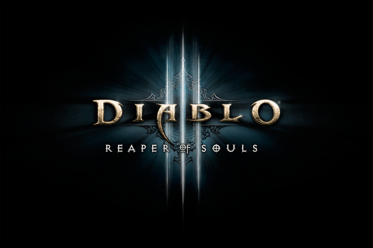 Diablo III: Reaper of Souls - Ultimate Evil Edition Logo (Blizzard Press Center > PAX East 2014 Press Kit Diablo III Reaper of Souls PS4): D3ROS LOGO m01 BLK sm