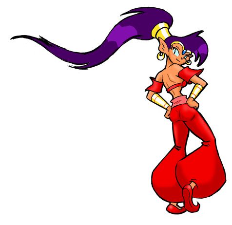 Shantae Render (Promo Art - WayForward.com): Shantae Back