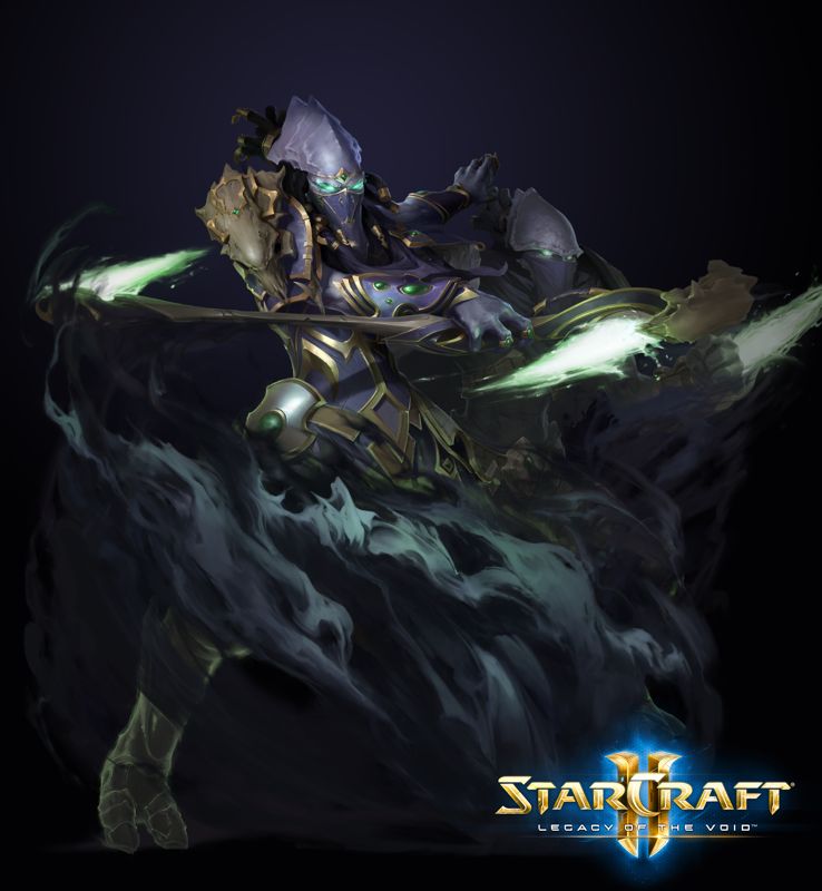 StarCraft II: Legacy of the Void Concept Art (Blizzard Press Center > BlizzCon 2015 StarCraft II Legacy of the Void press kit): StarCraft Legacy of the Void Co-op Commander Vorazun in: artwork