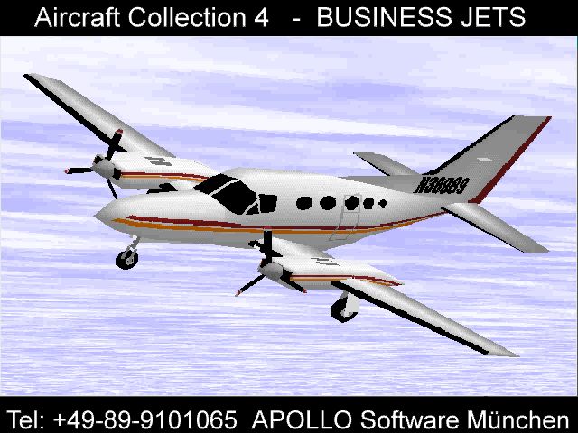 Apollo Collection 4: Business Jets Screenshot (Apollo promotional video clips 1996-03-25): Cessna 414A Chancellor
