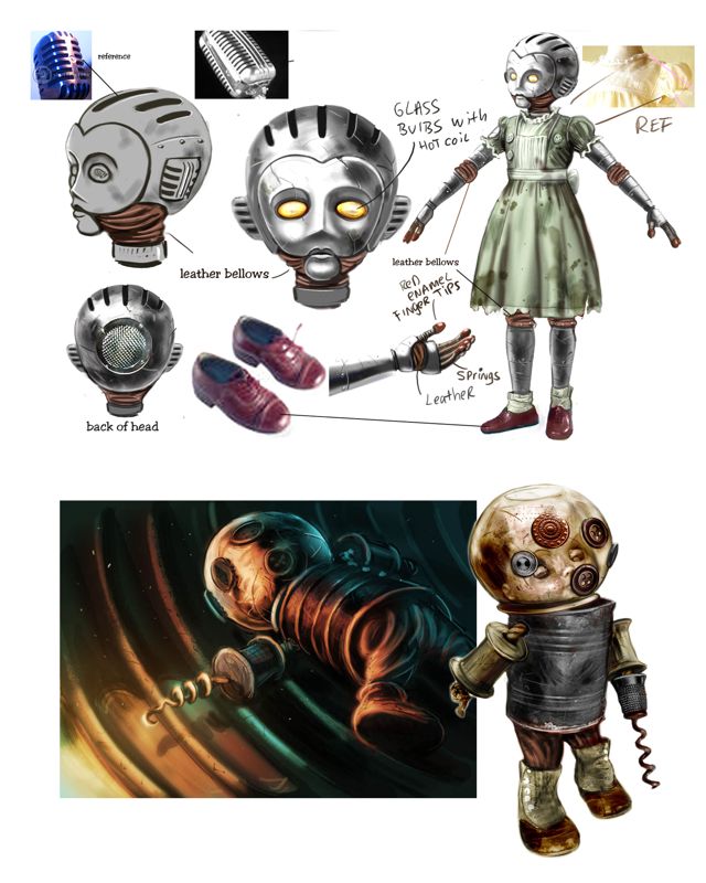 BioShock Concept Art (Cult of Rapture > Downloads: BioShock Artbook (little sisters))