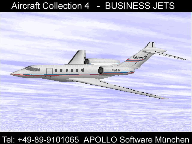 Apollo Collection 4: Business Jets Screenshot (Apollo promotional video clips 1996-03-25): Cessna Citation X