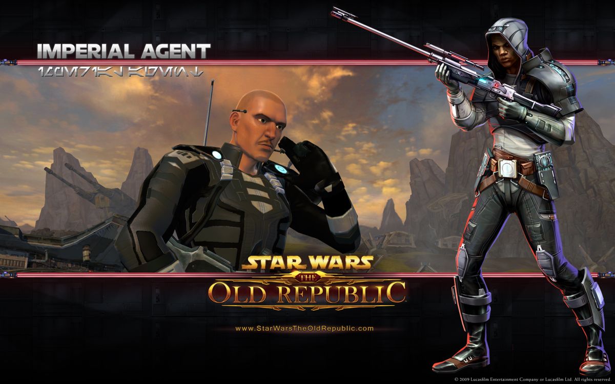 Star Wars: The Old Republic Wallpaper (Official website > Fan Site Kit v.10 (Classes: Imperial Agent)): Imperial Agent