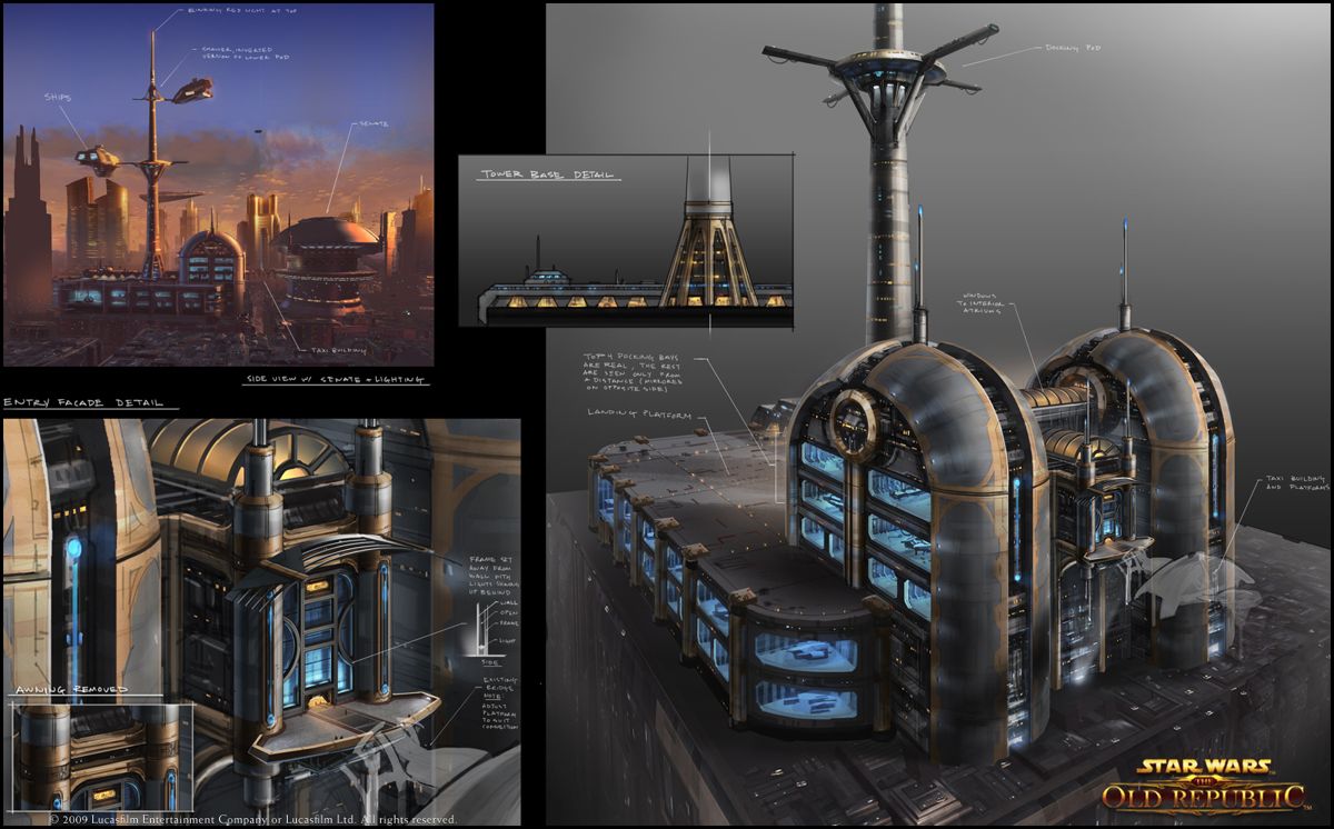 Star Wars: The Old Republic Concept Art (Official website > Fan Site Kit v.10 (Planets: Coruscant))
