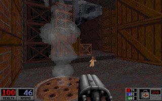 Blood: Plasma Pak Screenshot (Official website, 1997): Starting the next level, Caleb finds himself in a packing plant