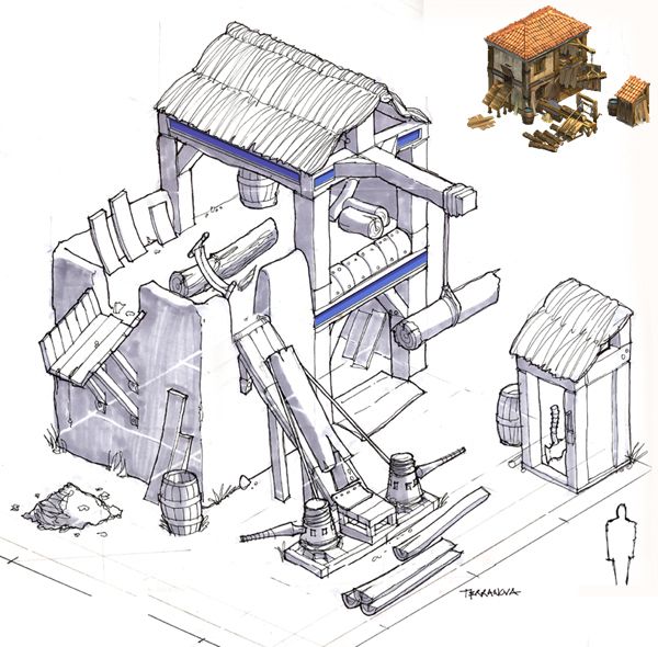 Rise of Nations Concept Art (Fan site kit, 2002-11-07): Sawmill