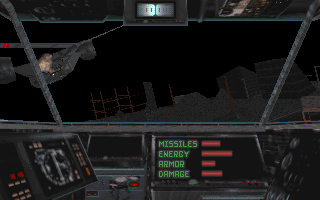 The Terminator: Future Shock Screenshot (Bethesda Softworks website, 1995-05-16): battling in your stolen HK