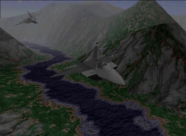 JetFighter III Screenshot (Interplay Productions website, 1996): Screenshot on the second screenshot page (Wayback Machine link).