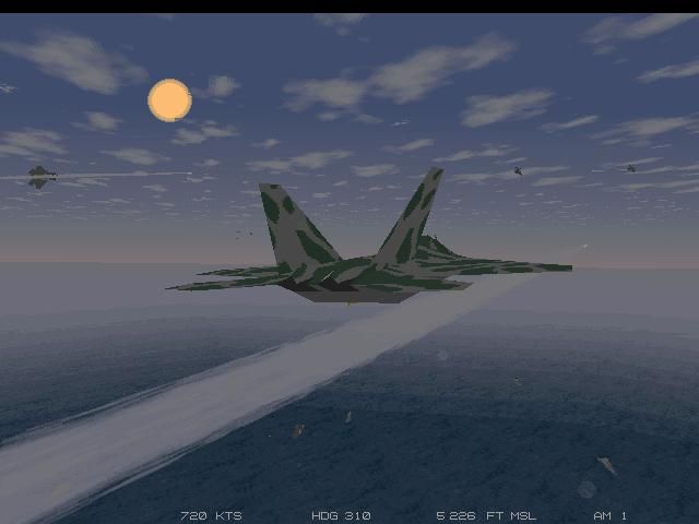 JetFighter III Screenshot (Interplay Productions website, 1996): Screenshot on the first screenshot page (Wayback Machine link).